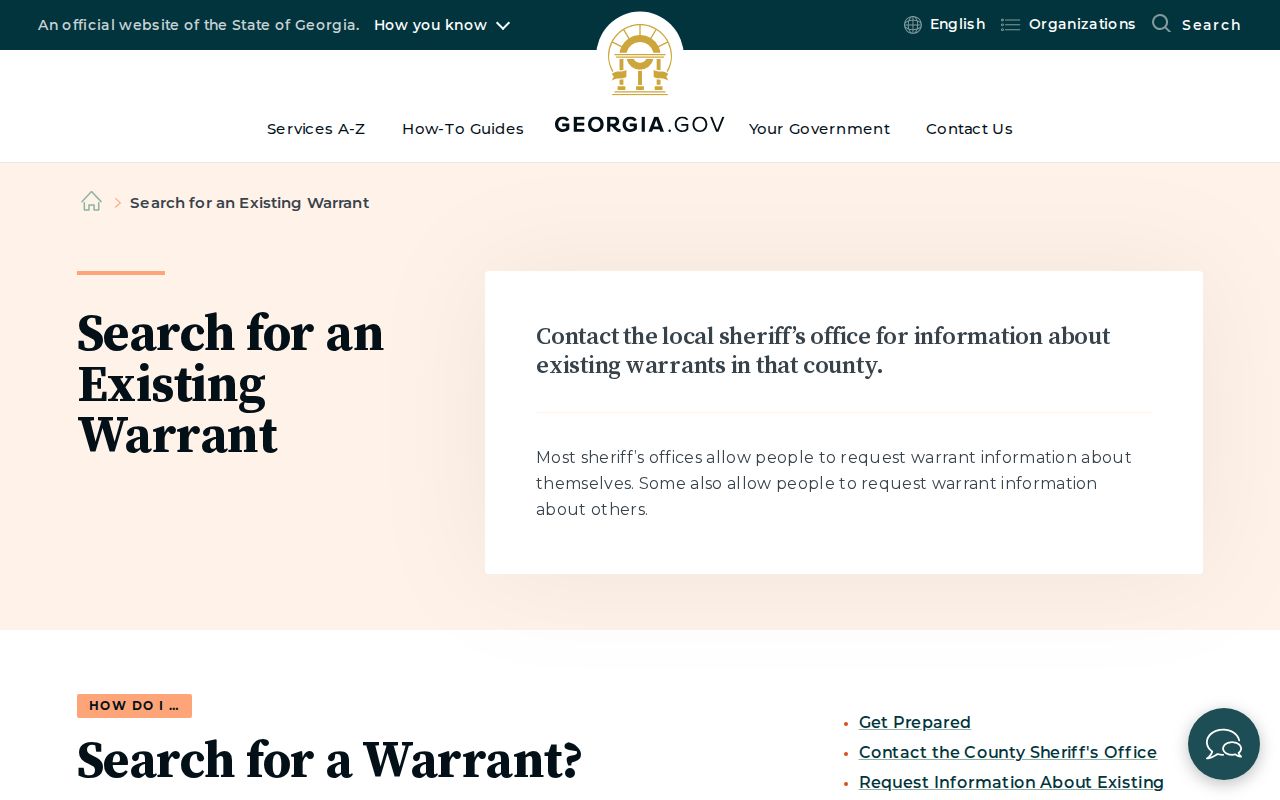 Georgia official warrant inquiry instructions for Bleckley County most wanted checks